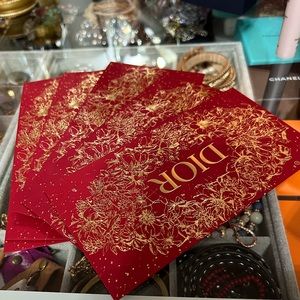 5 Dior Lucky Money Lunar New Year Envelopes 2023